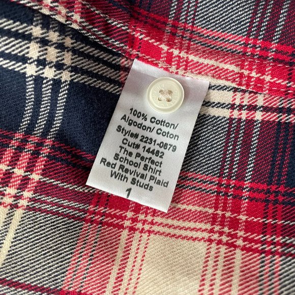 Current Elliott Plaid button up shirt with stud accents - Picture 7 of 8